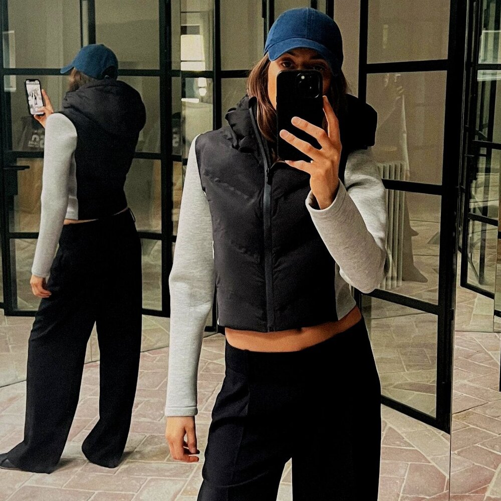 ZARA CONTRASTING HOODED JACKET | ZARA JACKETS